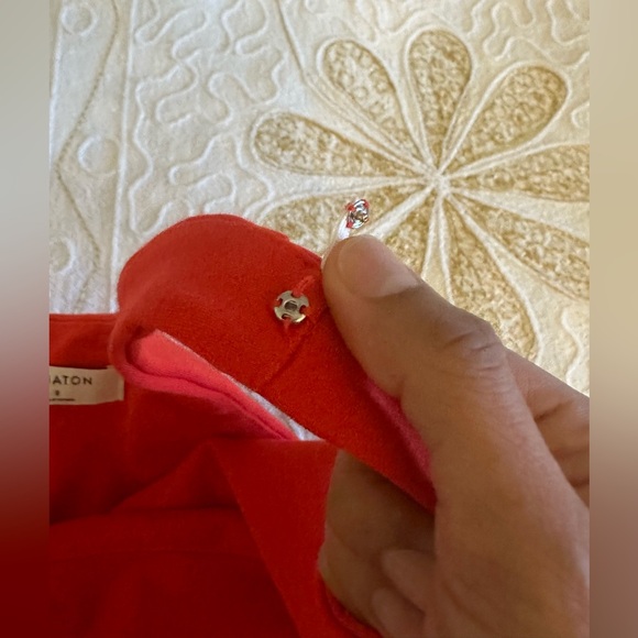 Babaton size 2 hot Orange pencil/midi dress - Picture 7 of 7